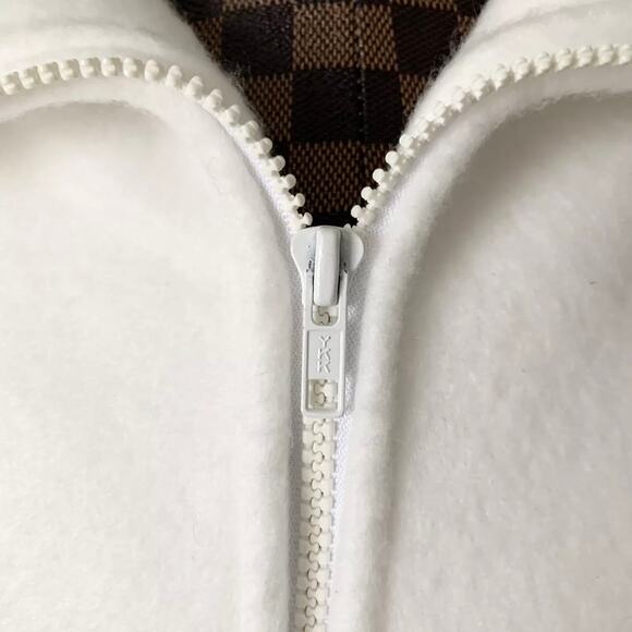 Vtg Pinch Scotch Fleece Pullover Large White Deadstock Jacket Made In USA MVP - Picture 4 of 8